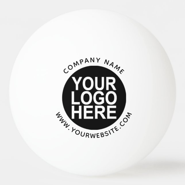 Upload Your Logo and Company Ping Pong Ball (Front)