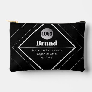 Upload Your Logo & Customisable Text Design Accessory Pouch