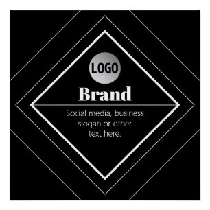 Upload Your Logo & Customisable Text Design Poster