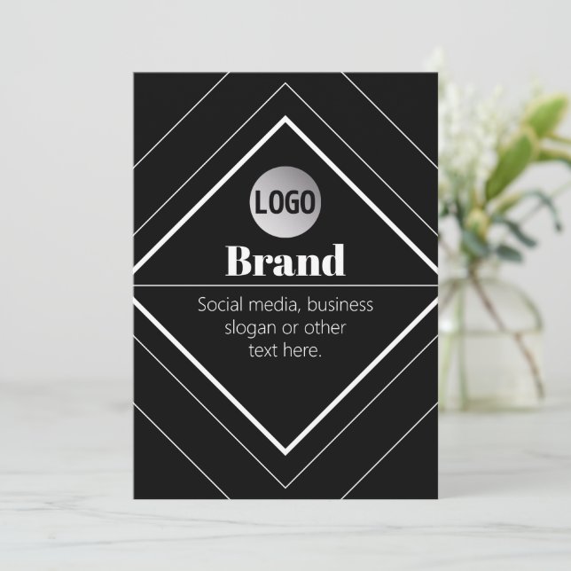 Upload Your Logo & Customizable Text Design (Standing Front)