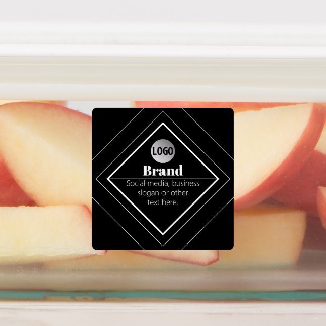 Upload Your Logo & Customizable Text Design (Affixed)