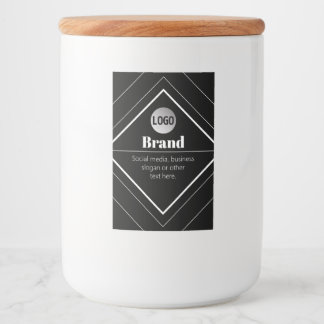 Upload Your Logo & Customizable Text Design Food Label