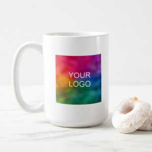 Upload Your Logo Here Elegant Modern Promotional Coffee Mug