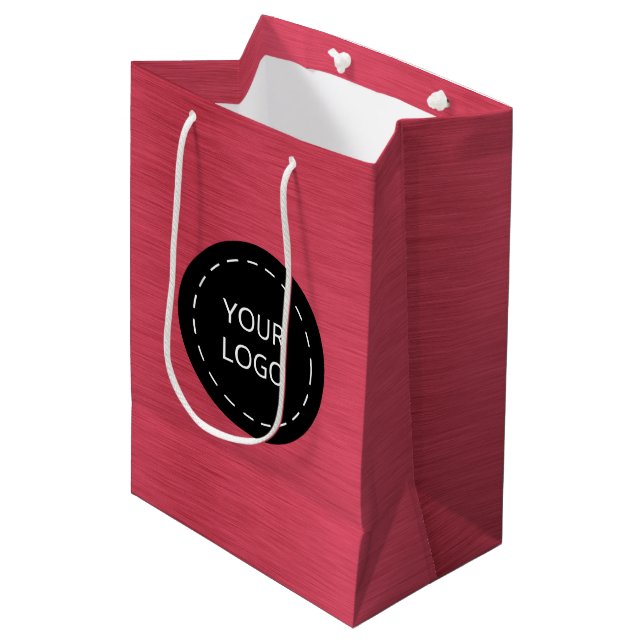 Upload Your logo Medium Gift Bag (Front Angled)