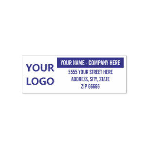Upload Your Logo Name Address Colour Stamp Example