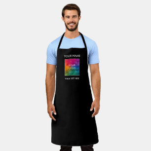 Upload Your Logo or Photo to Mens Womens Unisex Apron