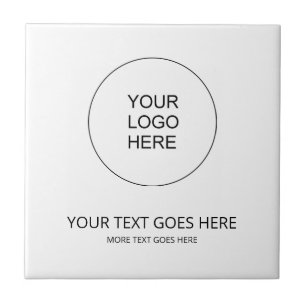 Upload Your Own Business Company Logo Custom Tile