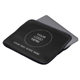 Upload Your Own Company Logo Add Text Template Laptop Sleeve