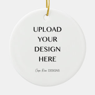 Upload Your Own Design Ceramic Tree Decoration
