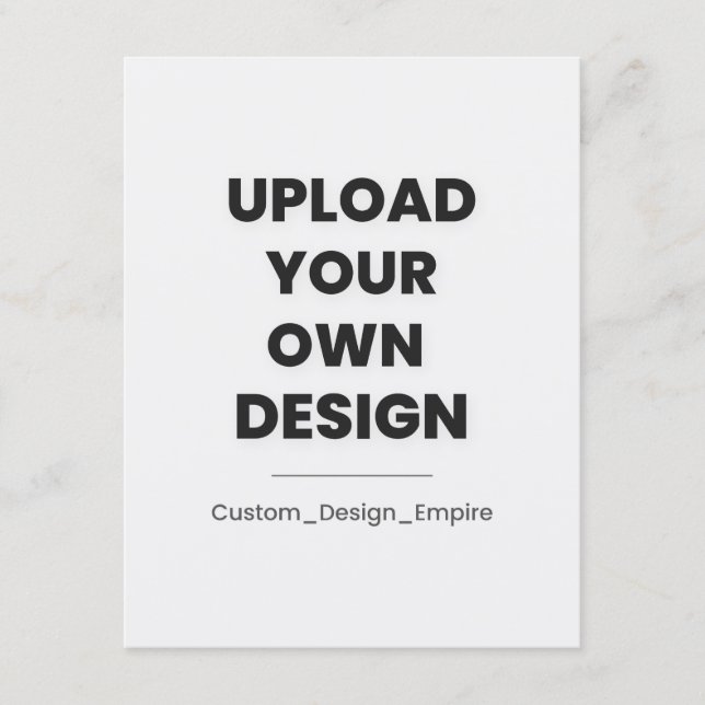 Upload Your Own Design Here | Custom  Holiday Card (Front)