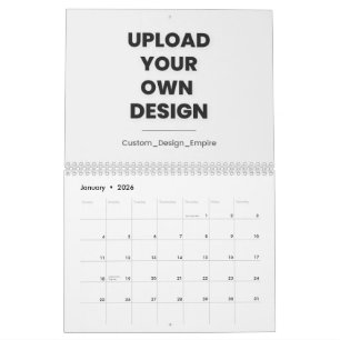 Upload Your Own Design Here   Custom Template Calendar