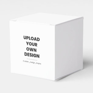 Upload Your Own Design Here   Custom Template Favour Box