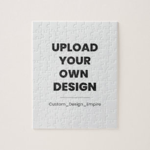 Upload Your Own Design Here   Custom Template Jigsaw Puzzle