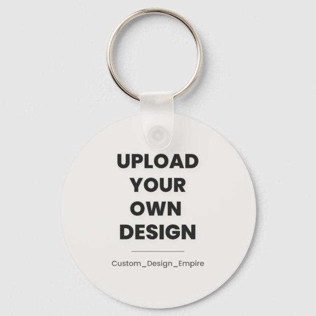 Upload Your Own Design Here | Custom Template Key Ring (Front)