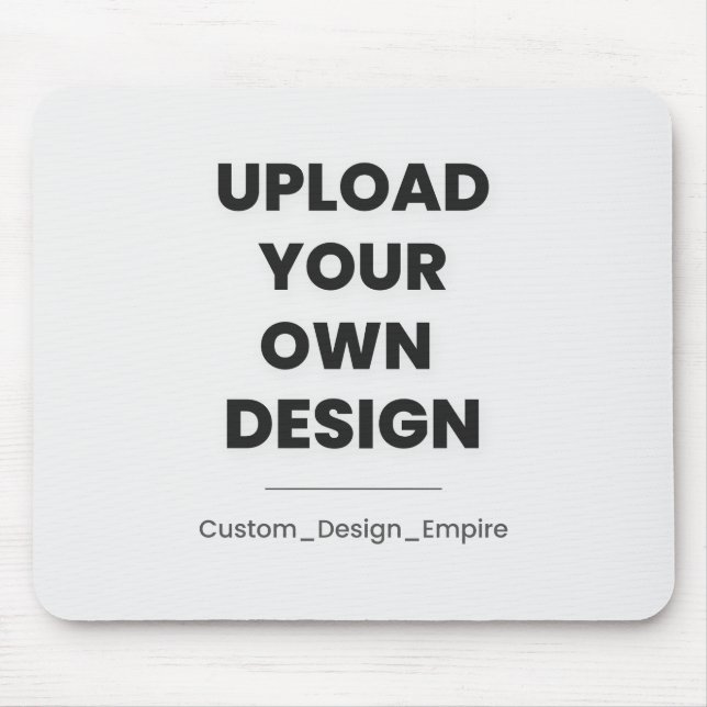 Upload Your Own Design Here | Custom Template Mouse Mat (Front)