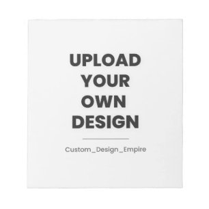 Upload Your Own Design Here   Custom Template Notepad