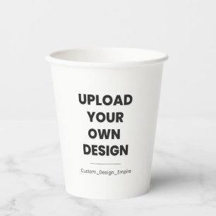 Upload Your Own Design Here   Custom Template Paper Cups