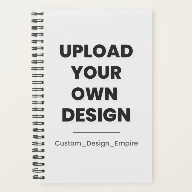 Upload Your Own Design Here | Custom Template Planner (Front)