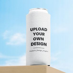 Upload Your Own Design Here Custom Template Seltzer Can Cooler