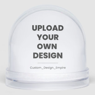 Upload Your Own Design Here   Custom Template Snowglobe
