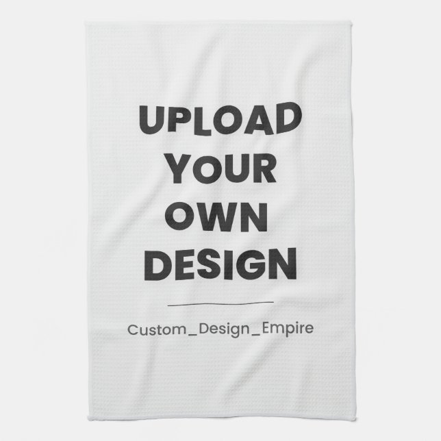 Upload Your Own Design Here | Custom Template Tea Towel (Vertical)