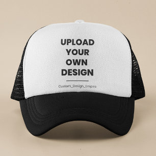 Upload Your Own Design Here   Custom Template Trucker Hat