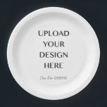 Upload Your Own Design  Paper Plate<br><div class="desc">Can't find something you love or to fit the exact need? Upload your own sayings or images to create exactly what you are looking for!</div>