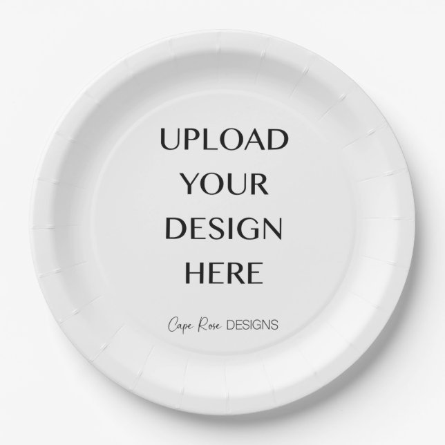Upload Your Own Design  Paper Plate (Front)