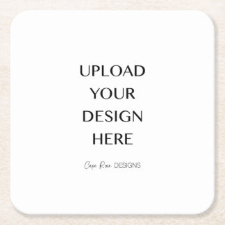 Upload Your Own Design  Square Paper Coaster