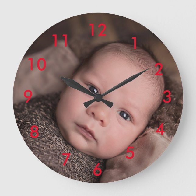 Upload your own photo Acrylic Wall Clock (Front)