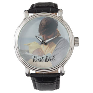 Upload Your Own Photo   Custom best dad  Watch