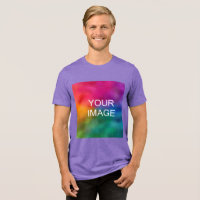 Upload Your Own Photo Logo Template Mens Purple
