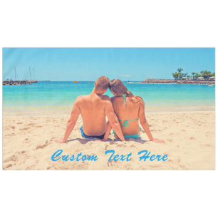 Upload Your Own Photo Tablecloth Personalised Text