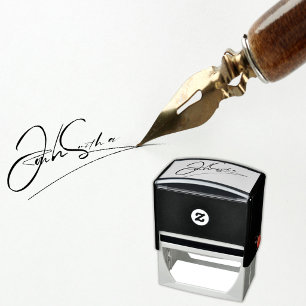 Upload Your Own Signature Name Handwritten Self-inking Stamp