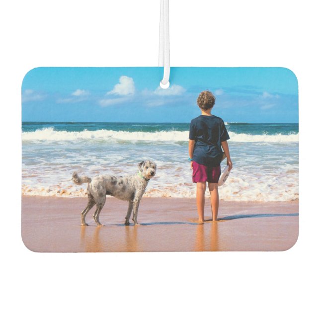 Upload Your Pet Photo Air Freshener (Front)