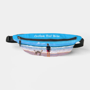 Upload Your Pet Photo Fanny Pack Personalised Text