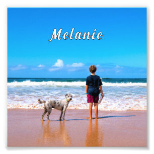 Upload Your Pet Photo Poster Print Add Custom Name