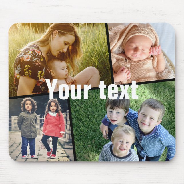 Upload your photo and text mouse mat (Front)