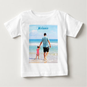 Upload Your Photo Baby T-Shirt Personalised Name
