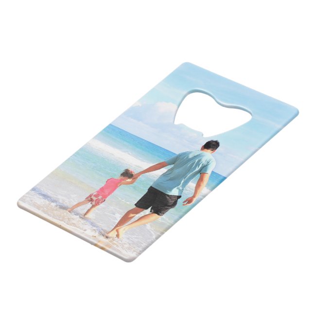 Upload Your Photo Bottle Opener Personalised Gift (Front Angled)