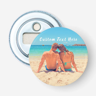 Upload Your Photo Bottle Opener with Custom Text