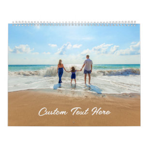 Upload Your Photo Calendar Gift Personalised Text