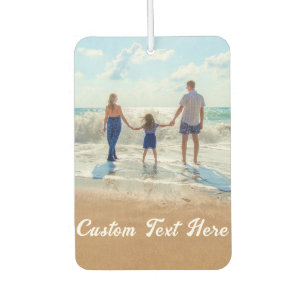 Upload Your Photo Car Air Fresheners Add Text Name