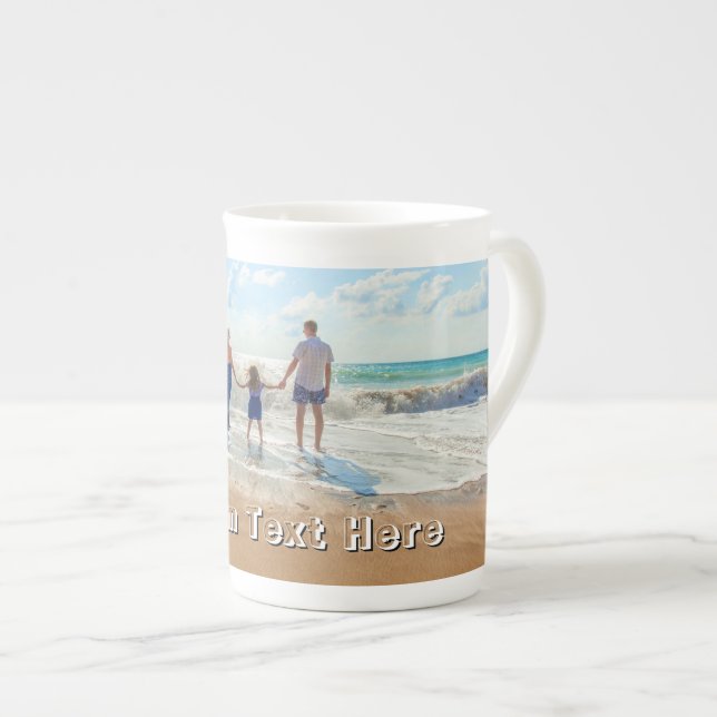 Upload Your Photo Coffee Mug Gift Add Text Name (Front Right)