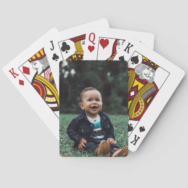 Upload Your Photo Custom Personalised Playing Cards (Back)