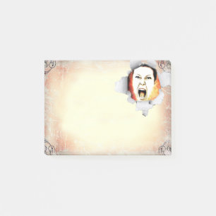 Upload your photo, customisable post-it notes