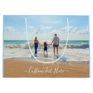 Upload Your Photo Gift Bag Personalised Text Name