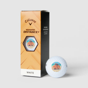 Upload Your Photo Golf Balls Stamp