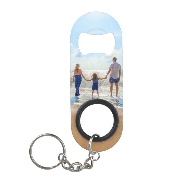 Upload Your Photo Keychain Bottle Opener Gift (Front)
