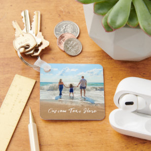 Upload Your Photo Keychain Personalised Text